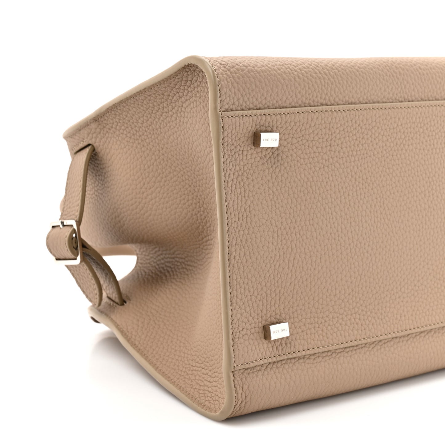 Grained Calfskin Soft Margaux 10 Bag Dark Taupe Dark Taupe