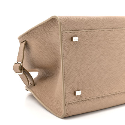 The Row Grained Calfskin Soft Margaux 10 Bag Dark Taupe Dark Taupe 9 of 10