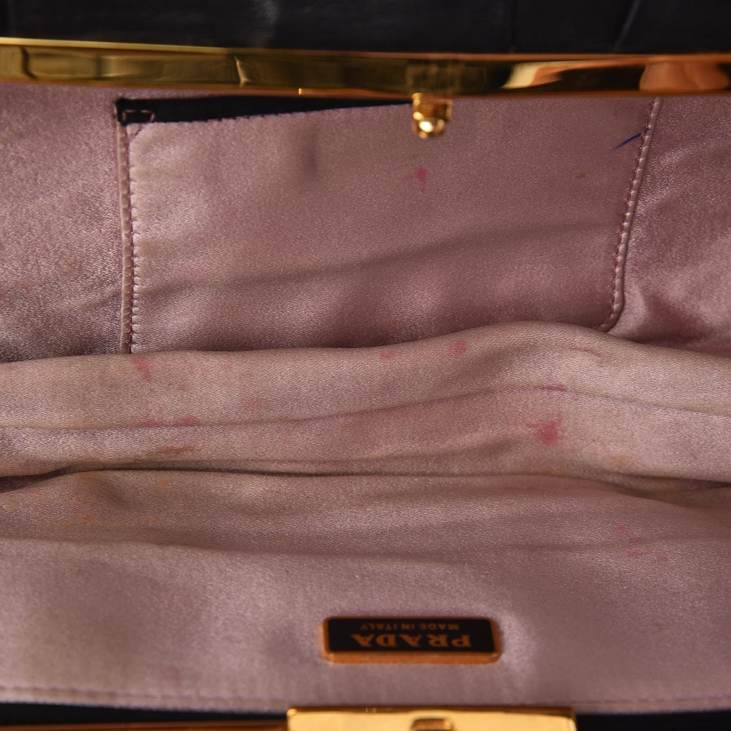 Prada Nappa Pleated Clutch Nero Black 8 of 9