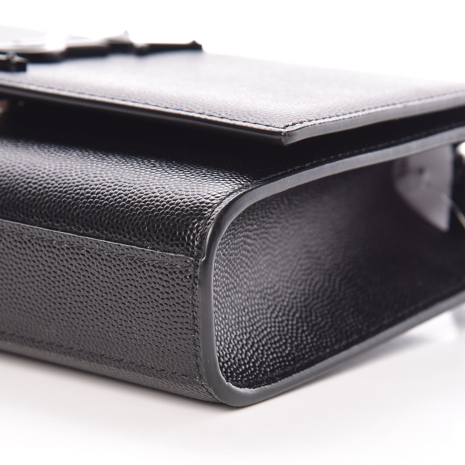 Saint Laurent Grain De Poudre Small Monogram Kate Satchel Black 6 of 9