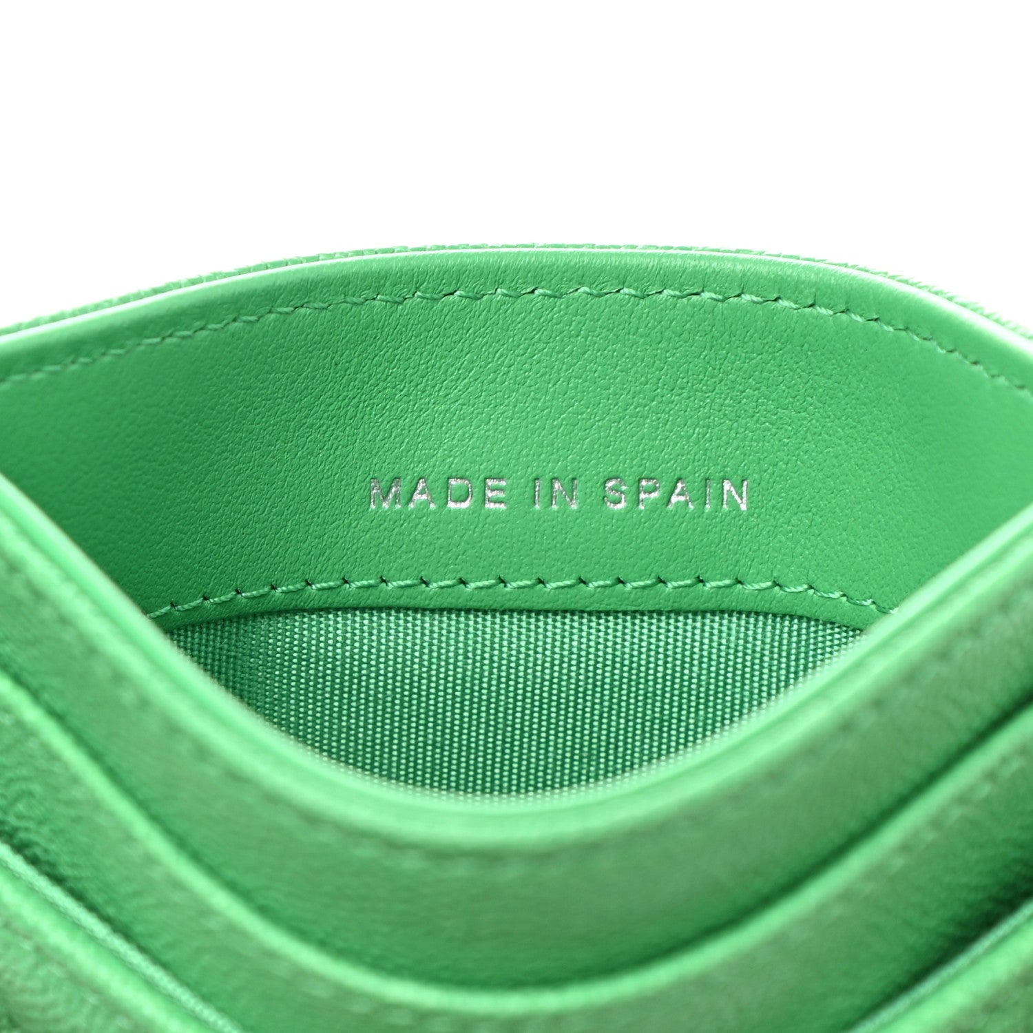 Chanel Caviar Quilted Boy Card Holder Green 7 of 8