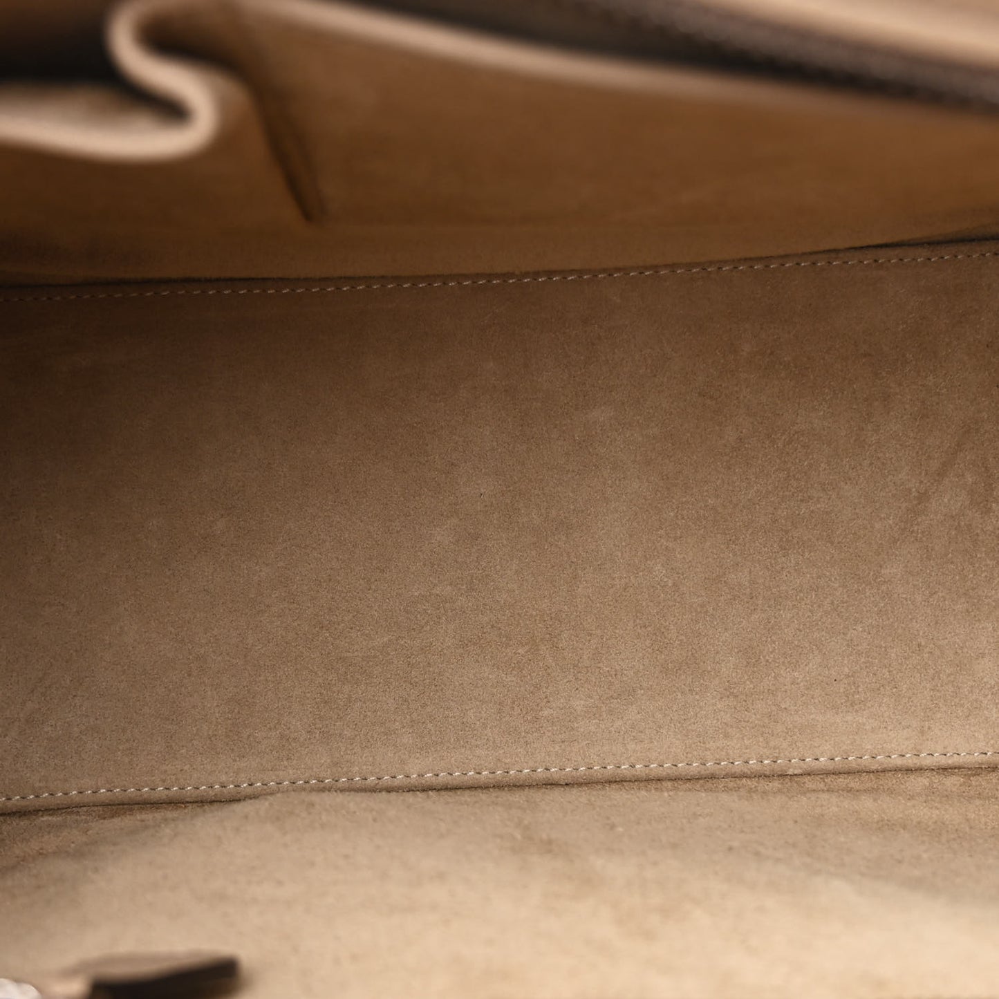 Drummed Calfskin Micro Luggage Dune