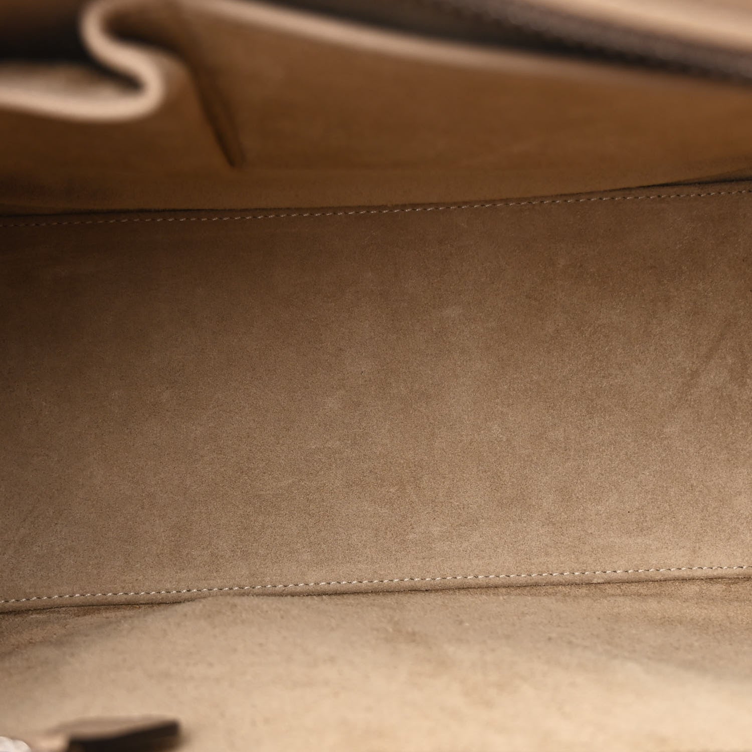Celine Drummed Calfskin Micro Luggage Dune 5 of 10
