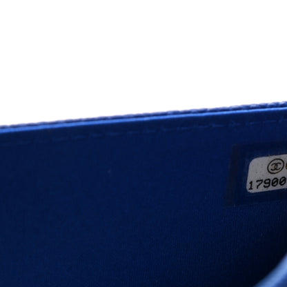 Chanel Caviar Wallet on Chain WOC Blue 8 of 13