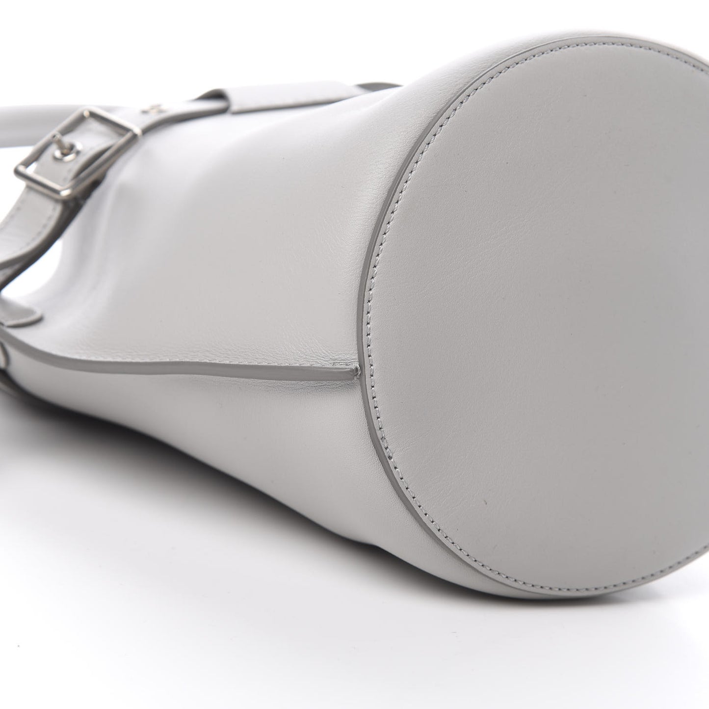 Smooth Calfskin Nano Big Bag Bucket Light Grey