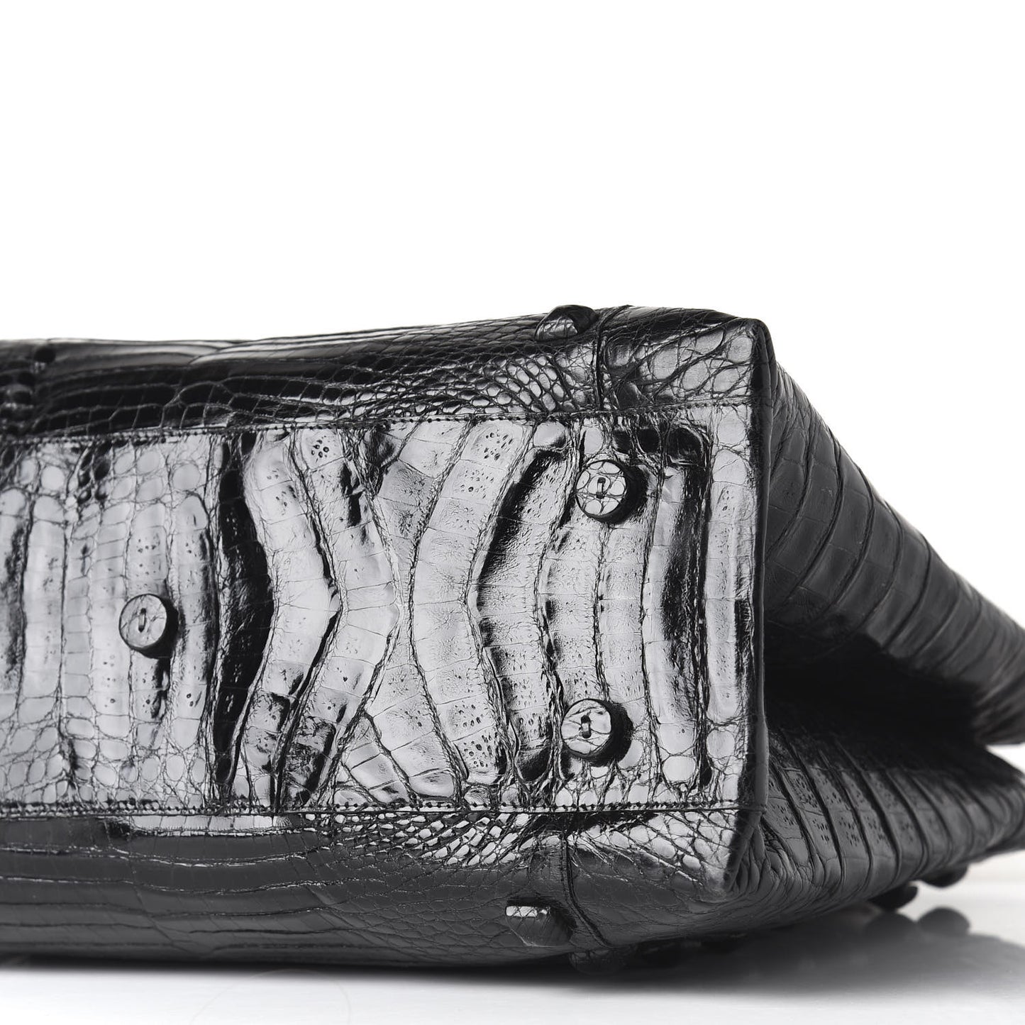 Crocodile Tote Black