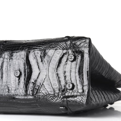 Nancy Gonzalez Crocodile Tote Black 6 of 8