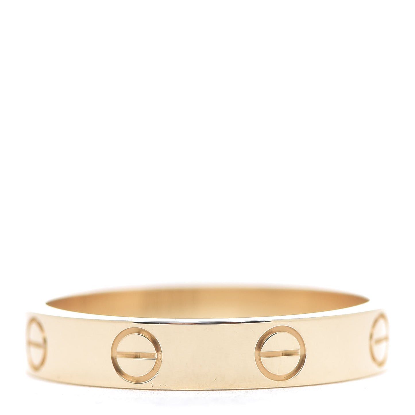 18K Yellow Gold 3.5mm LOVE Wedding Band Ring 55 7.25