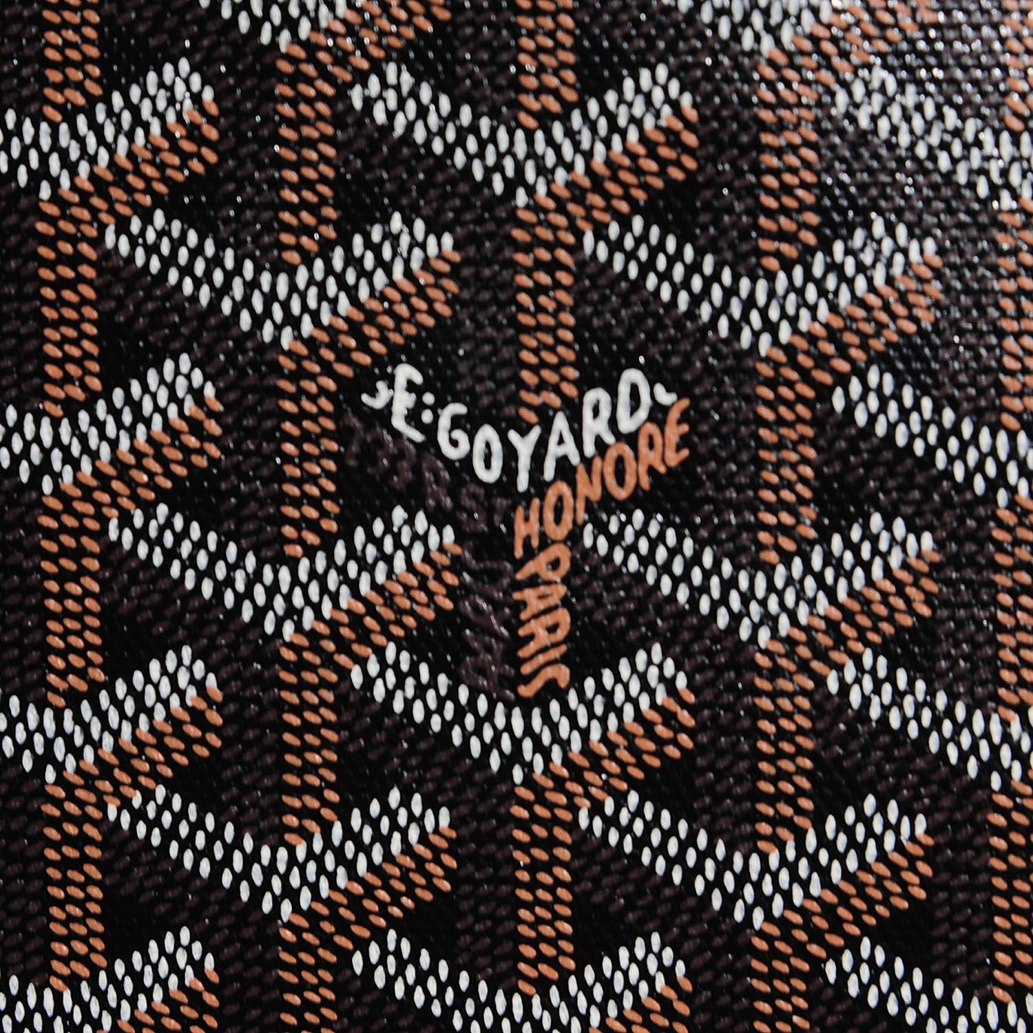 Goyard Goyardine Senat Pochette MM Black Gold 8 of 9