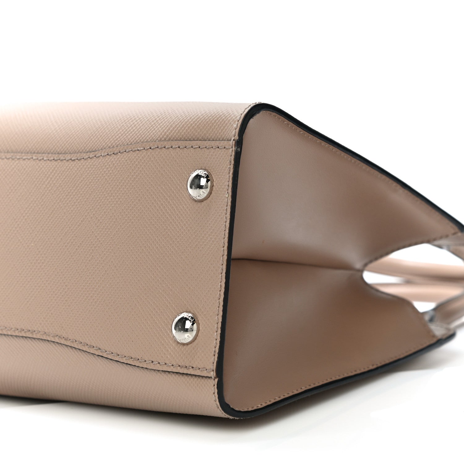 Prada Saffiano Cuir Small Top Handle Tote Cammeo 6 of 10