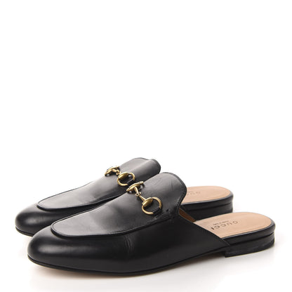 Gucci Calfskin Womens Princetown Slippers 37 Black 3 of 9