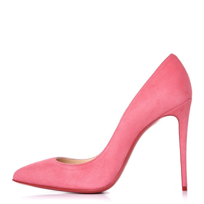 Christian Louboutin Suede Pigalle Follies 100 Pumps 39 Pink 1 of 9