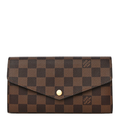 Louis Vuitton Damier Ebene Sarah Wallet NM 1 of 10
