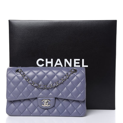 Chanel Lambskin Quilted Medium Double Flap Light Purple 21 of 21