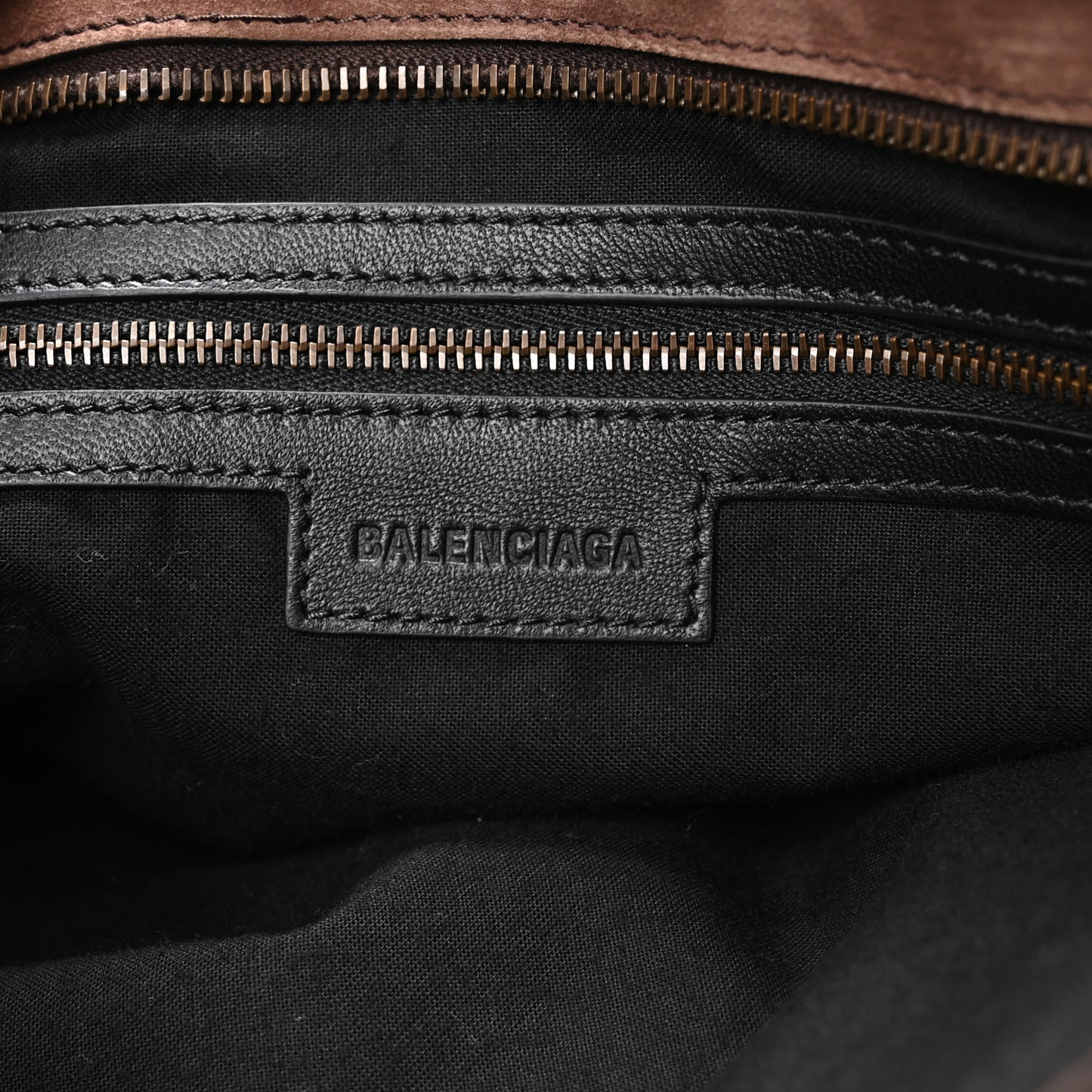 Waxed Suede Calfskin Classic Hardware Medium Le City Light Espresso