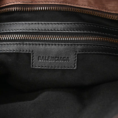 Balenciaga Waxed Suede Calfskin Classic Hardware Medium Le City Light Espresso 6 of 10