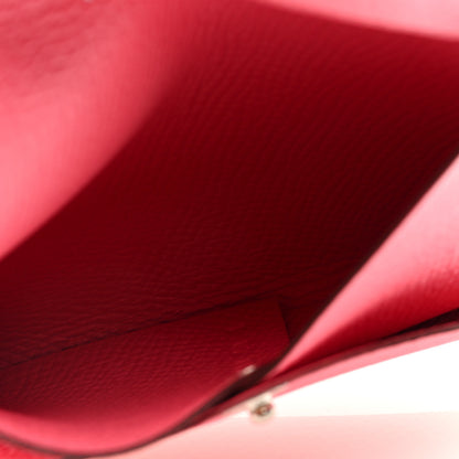 Hermes Epsom Bastia Coin Purse Rose Azalee 5 of 7