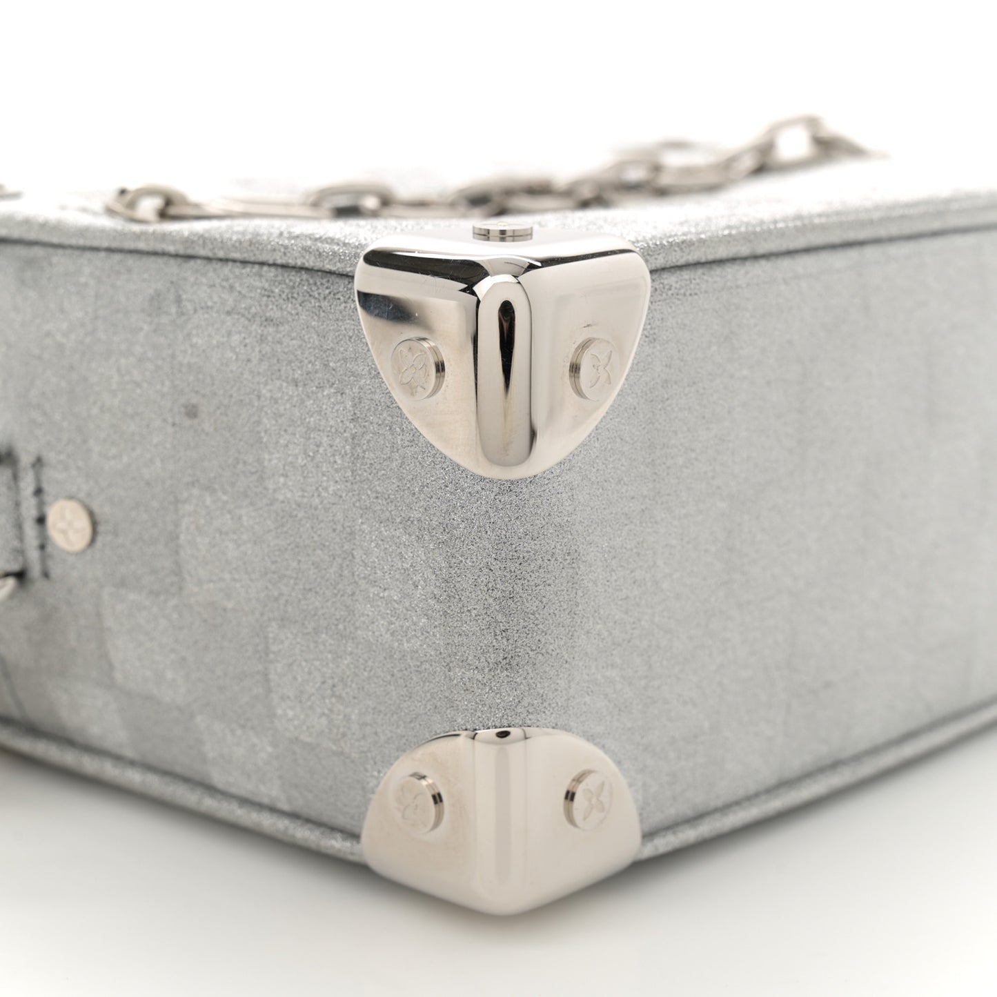 Damier Glitter Mini Soft Trunk Silver
