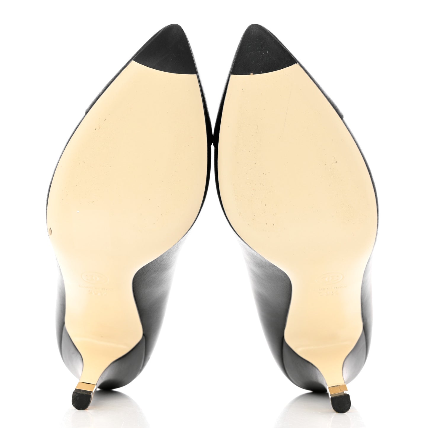Lambskin CC Pumps 39.5 Black