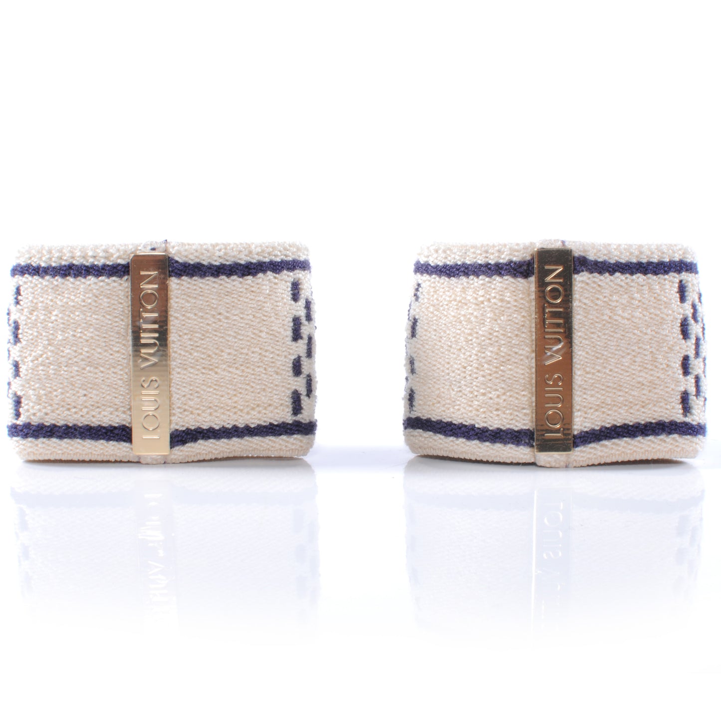 Cotton Damier Azur Gym Wrist Bands