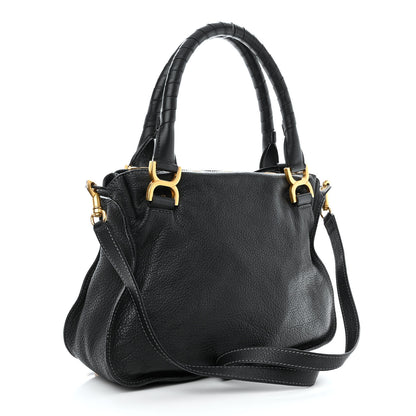 Chloe Calfskin Medium Marcie Satchel Black 3 of 10