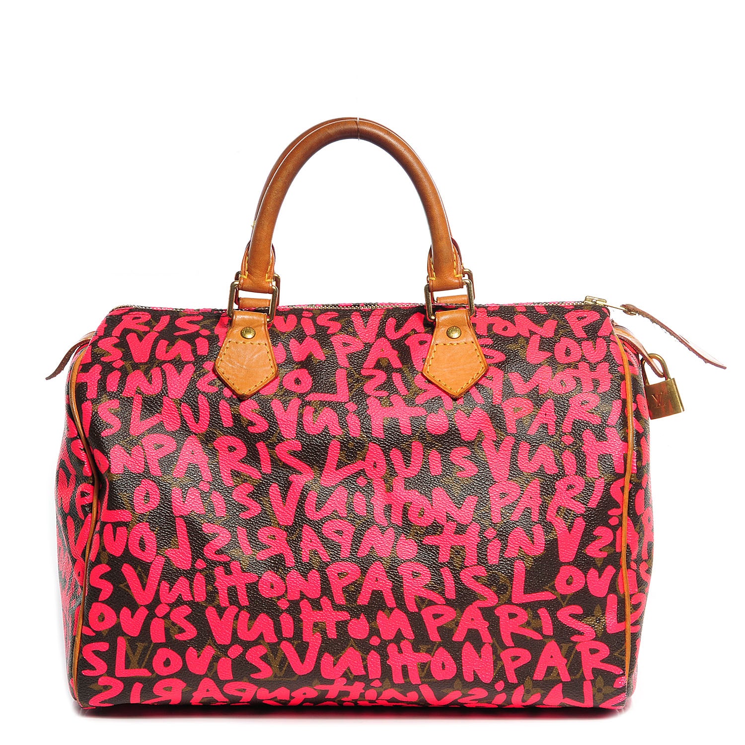 Louis Vuitton Monogram Graffiti Speedy 30 Fuchsia 1 of 7