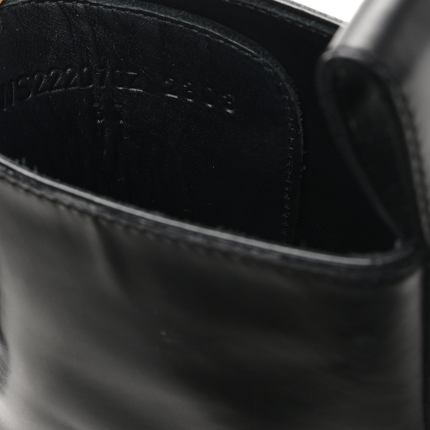 Glossed Calfskin Funk Ankle Boots 37 Black