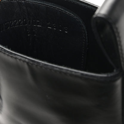 Hermes Glossed Calfskin Funk Ankle Boots 37 Black 9 of 10