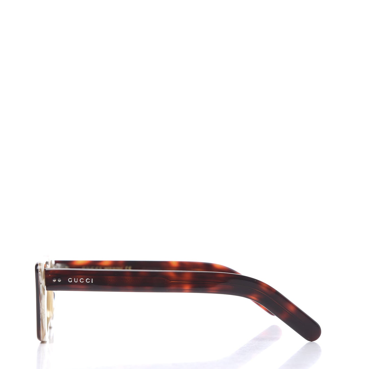 Acetate Rectangular Frame Sunglasses GG0539S Havana
