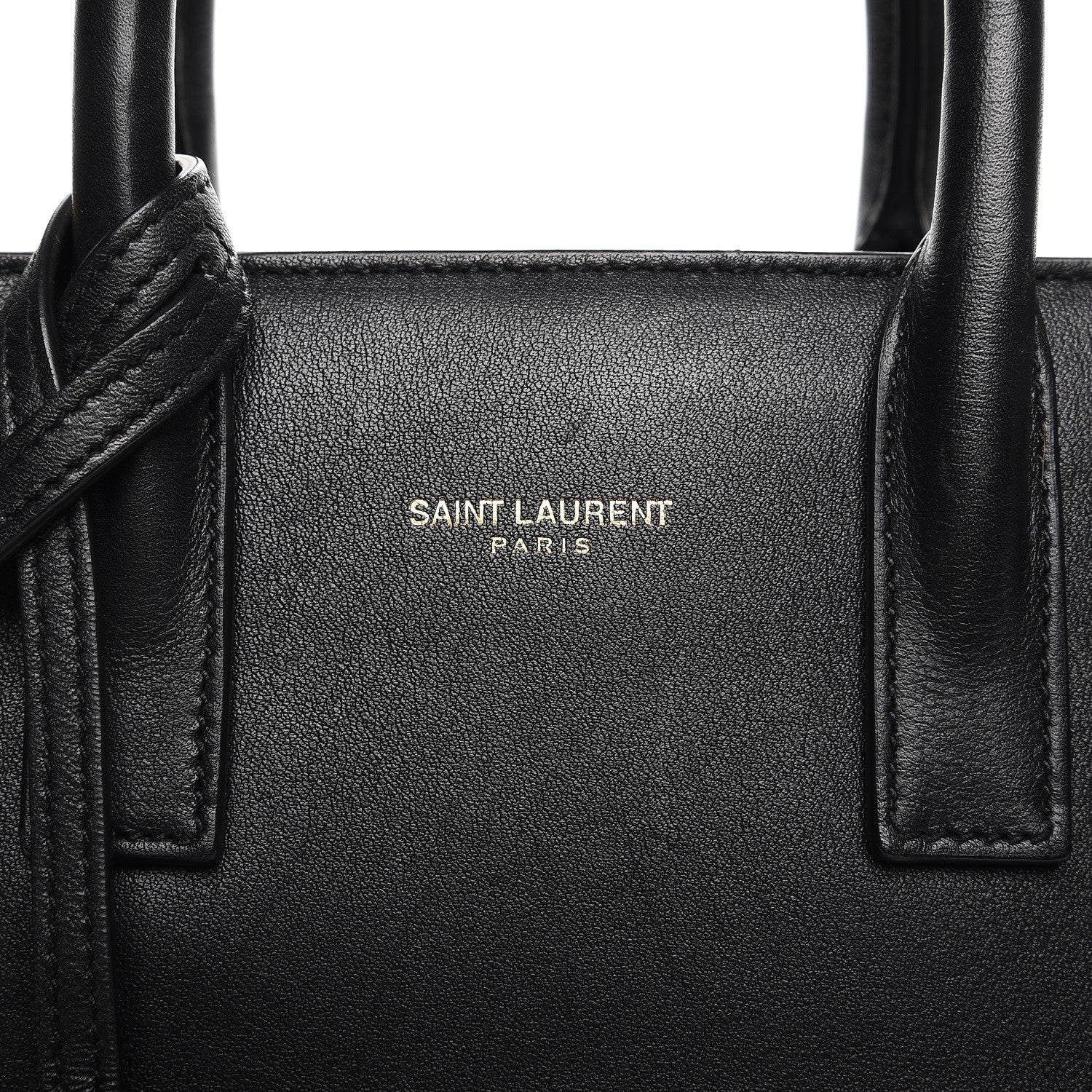 Saint Laurent Grained Calfskin Nano Sac De Jour Black 6 of 7