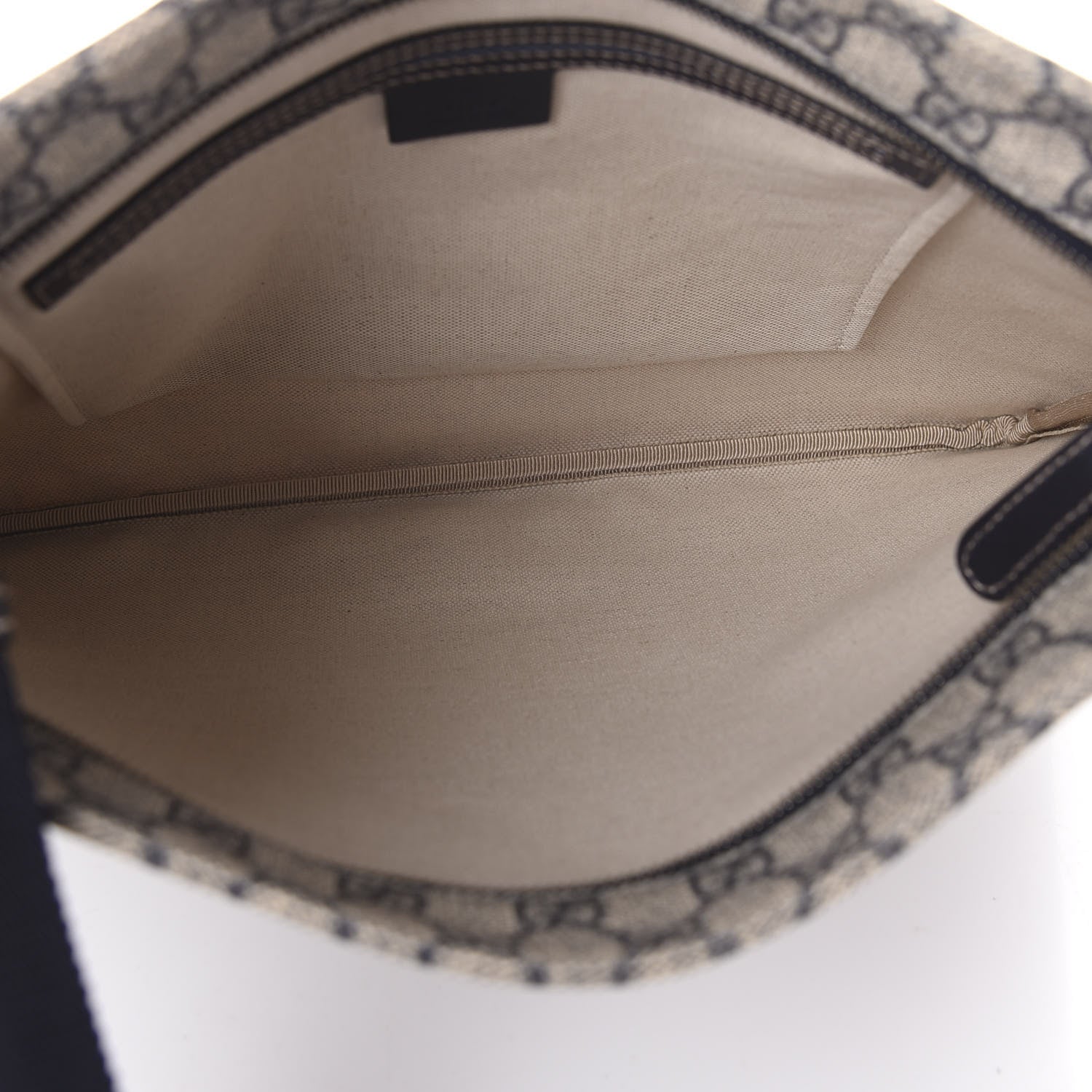 Gucci GG Plus Monogram Large Flat Messenger Bag Beige Blue 5 of 10