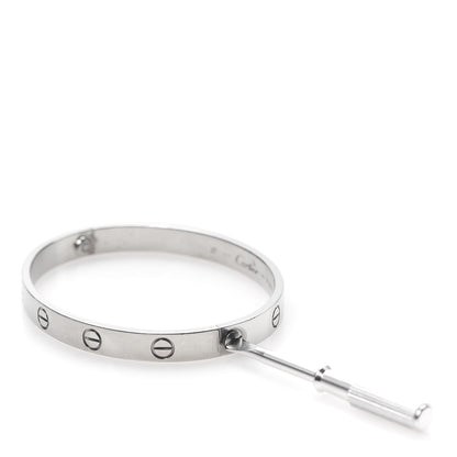 Cartier 18K White Gold LOVE Bracelet 17 5 of 5