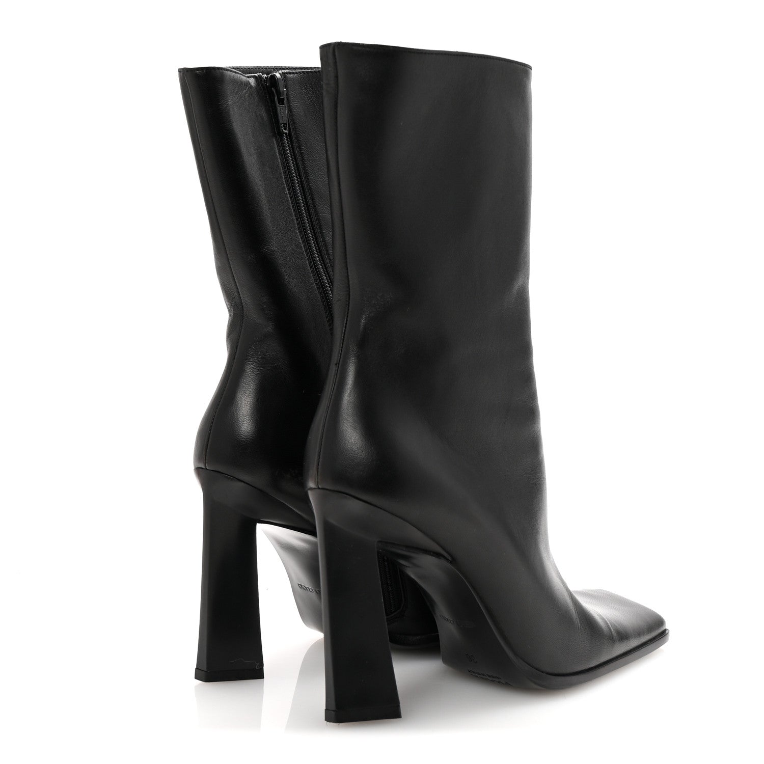 Prada Nappa Ankle Zip Boots 36 Black 5 of 8