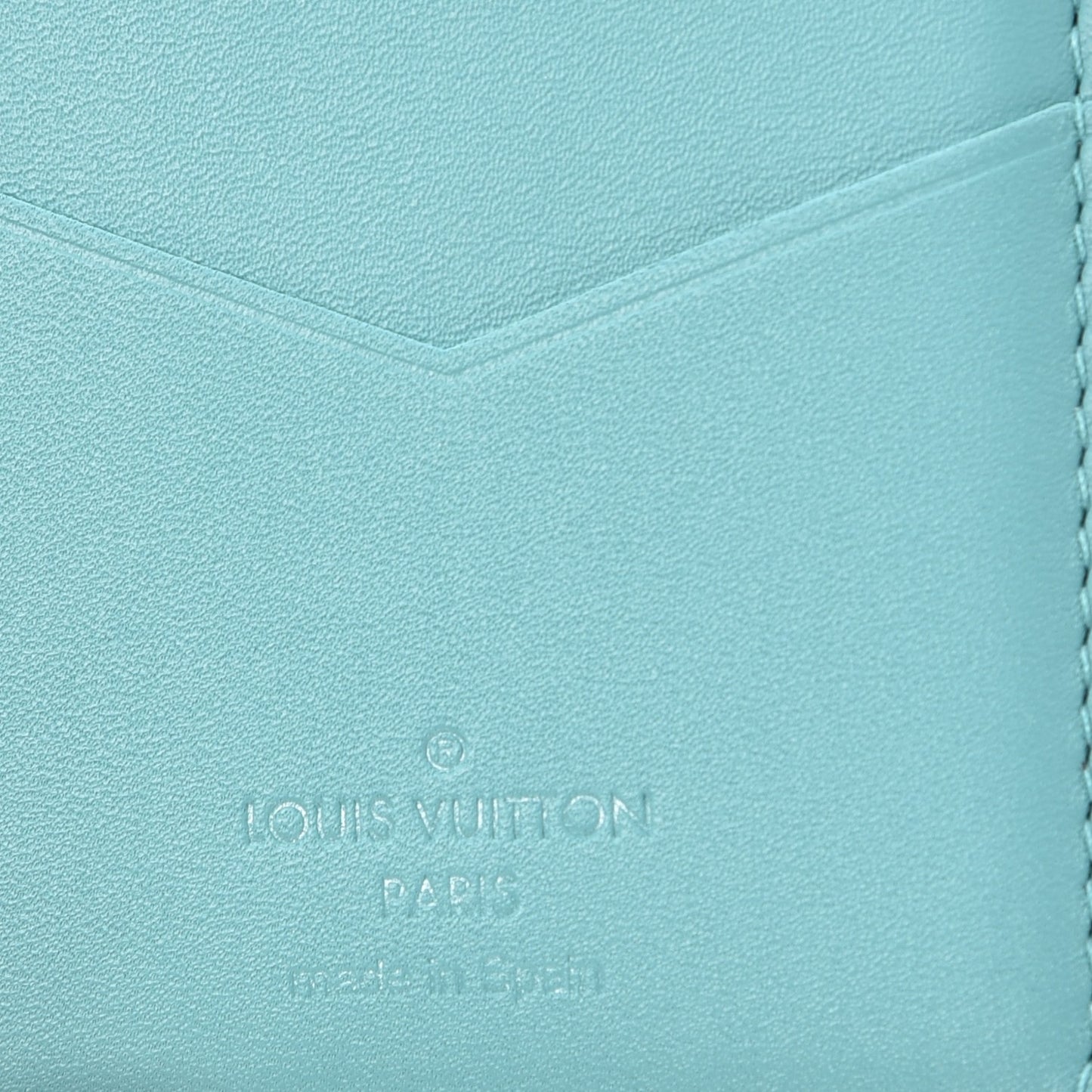 Monogram Pocket Organizer Pacific Blue