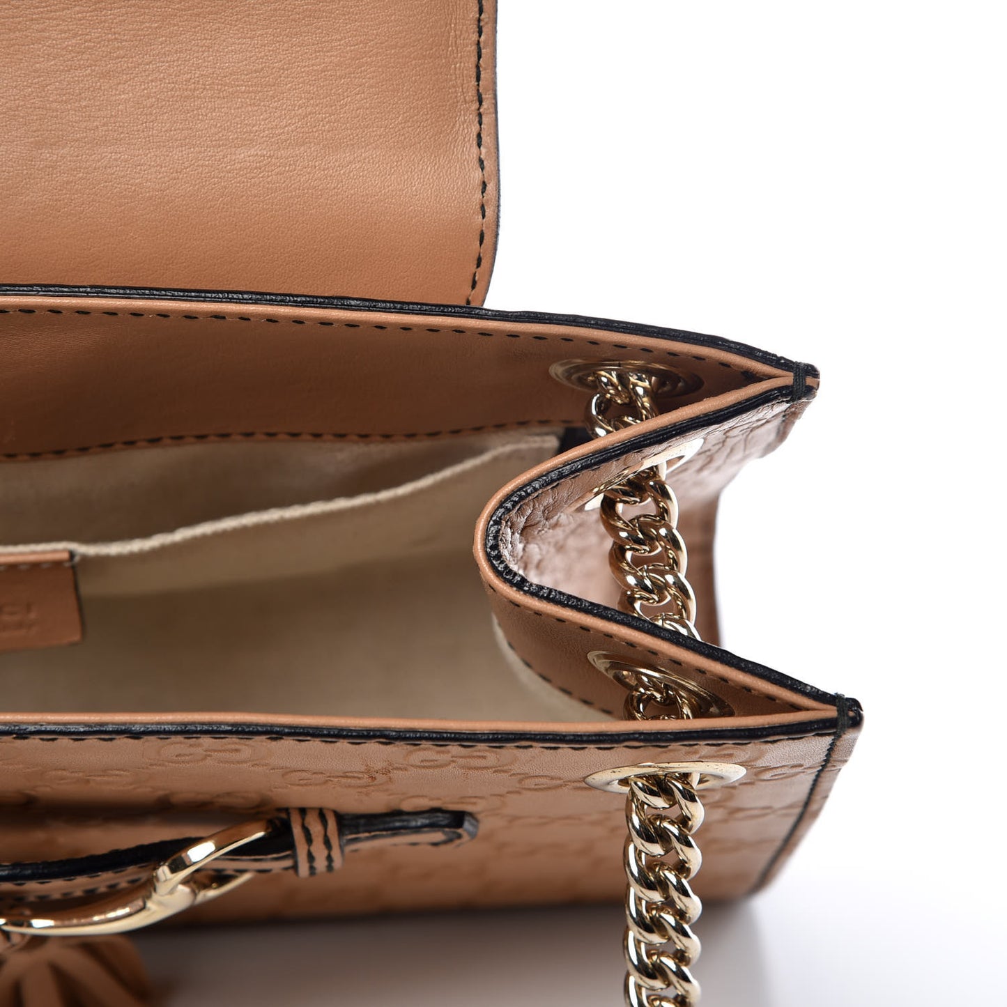 Guccissima Small Emily Chain Shoulder Bag Camelia
