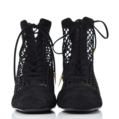 Christian Dior Suede Resille Naughtily-D 30mm Ankle Boots 37 Black 2 of 15