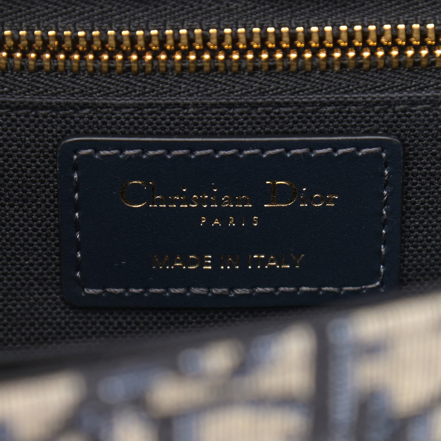 Christian Dior Oblique 30 Montaigne Flap Bag Blue 6 of 10