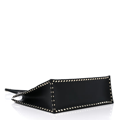 Valentino Garavani Calfskin Rockstud Vertical Tote Black 5 of 20