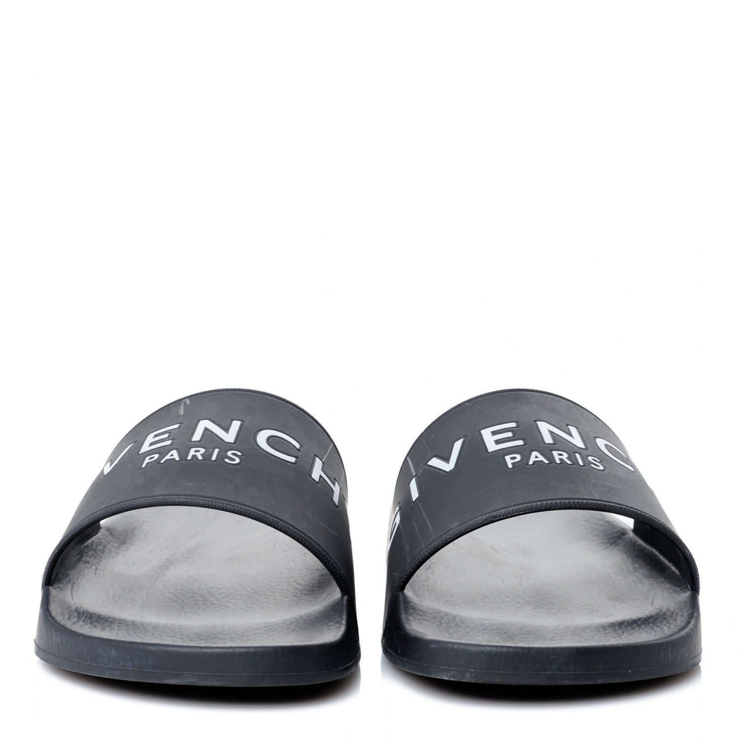 Givenchy Rubber Logo Pool Slide Sandals 37 Black 2 of 9
