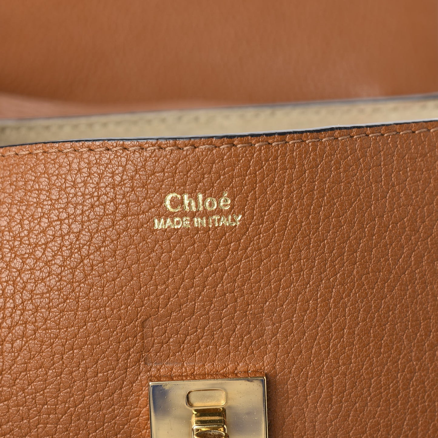 Grained Lambskin Mini Drew Shoulder Bag Caramel