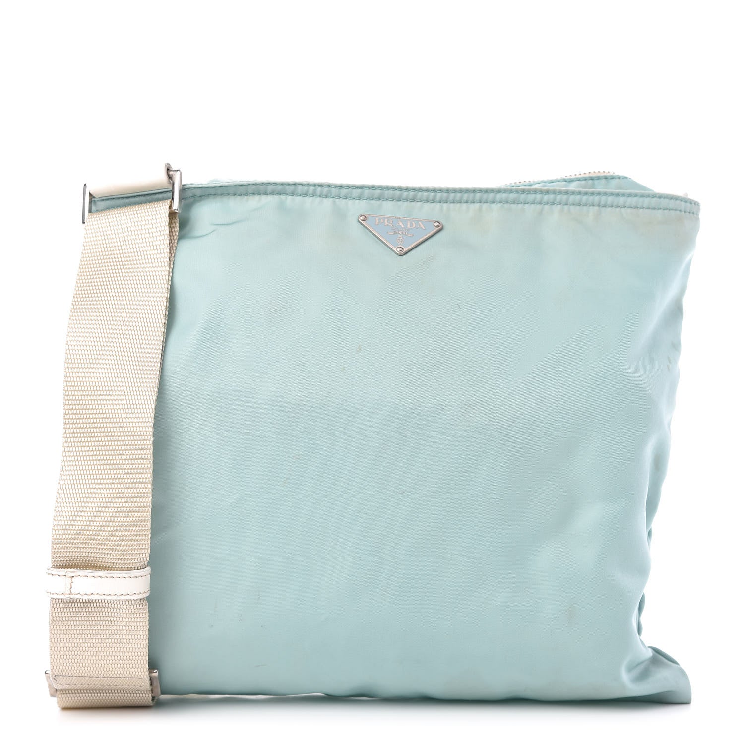 Prada Tessuto Nylon Flat Messenger Bag Giada 1 of 10