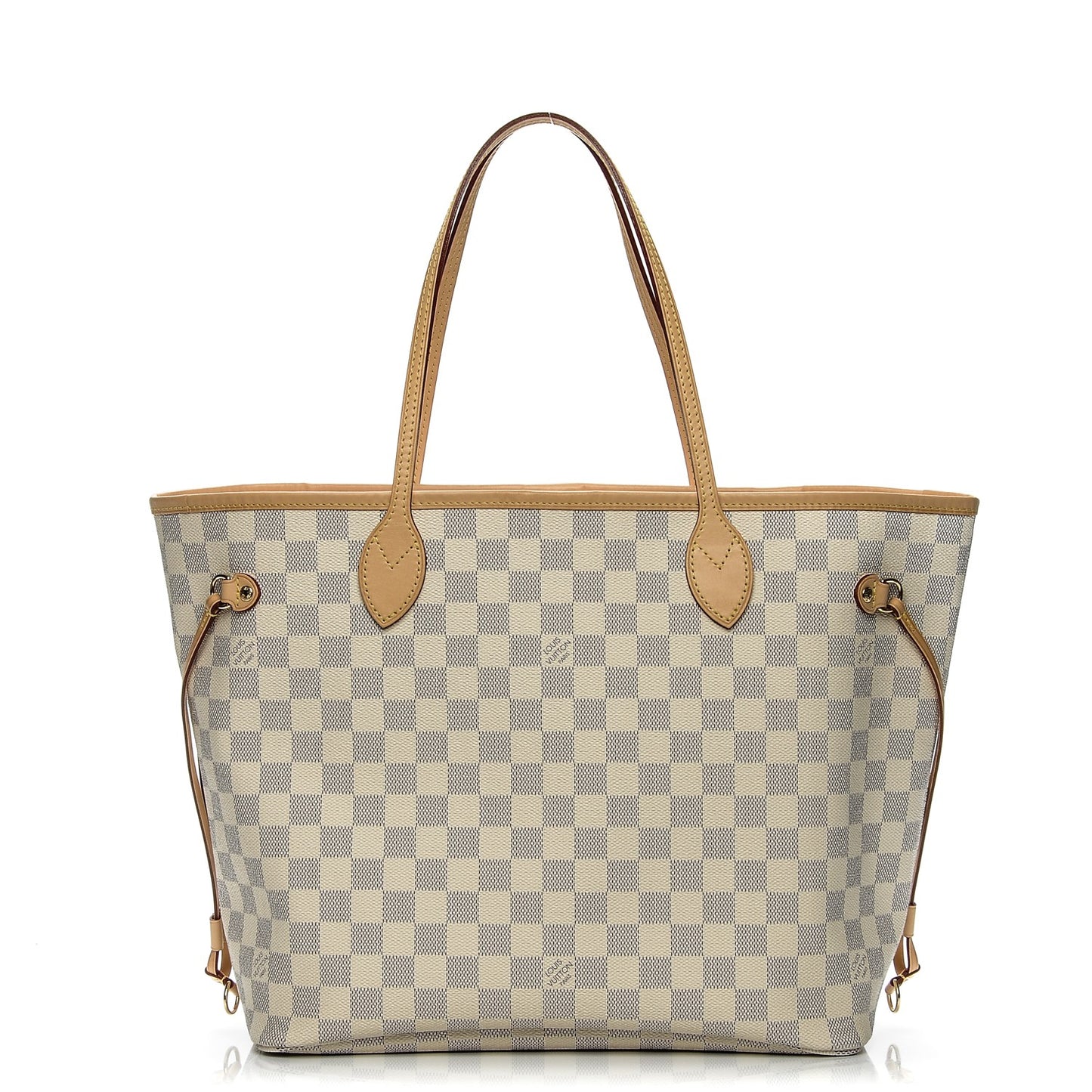 Damier Azur Neo Neverfull MM Rose Ballerine