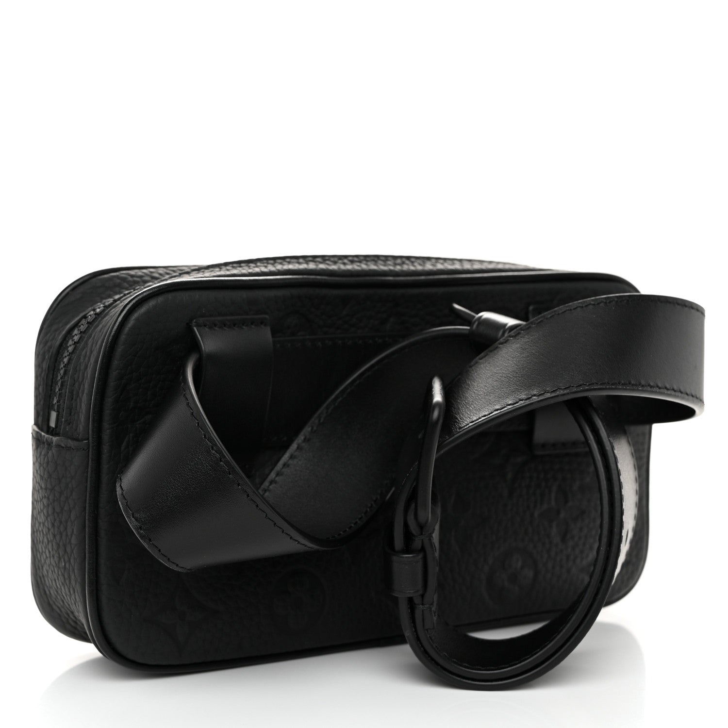 Louis Vuitton Taurillon Monogram Uniformes Solar Ray Soft Pochette Volga Belt Bag Black 3 of 10