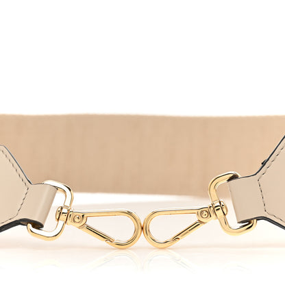 Fendi Jacquard Ribbon Vitello King FF Bi-Color Intreccio Adjustable Strap You Beige Pink 5 of 5
