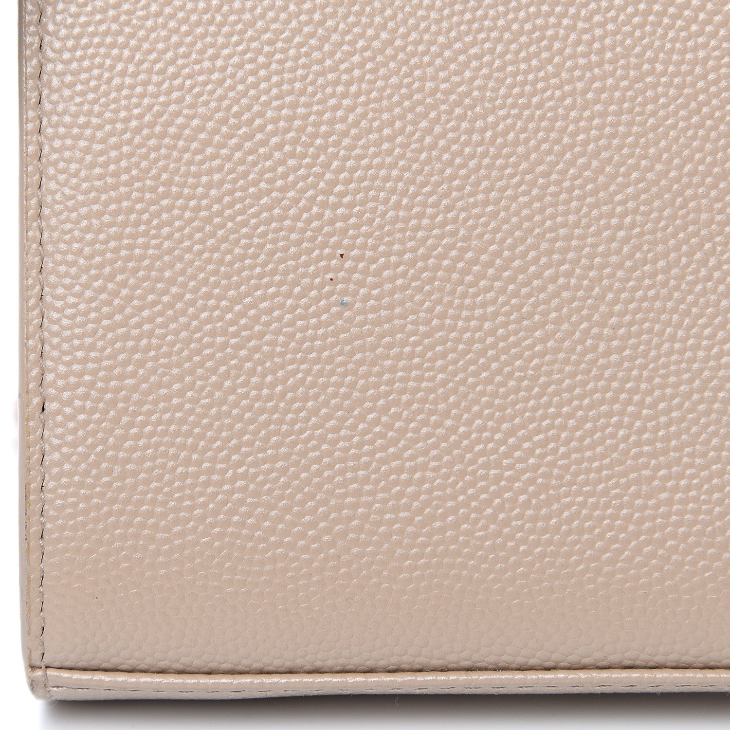 Saint Laurent Grain De Poudre Monogram Chain Wallet Dark Beige 11 of 14