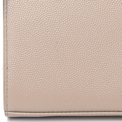 Saint Laurent Grain De Poudre Monogram Chain Wallet Dark Beige 11 of 14