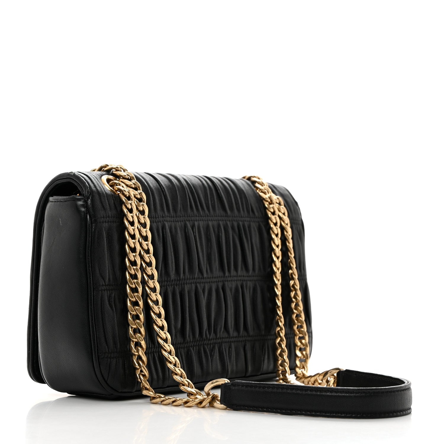 Prada Nappa Gaufre Flap Black 2 of 11