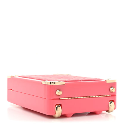 Chanel Plexiglass Lambskin Evening In The Air Mini Trolley Minaudiere Clutch Pink 4 of 11