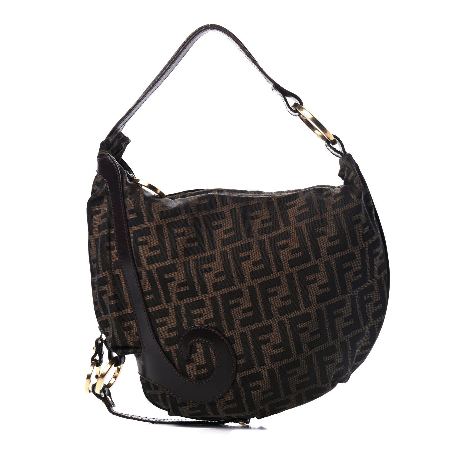Fendi Zucca Biga Media Tobacco 1 of 5