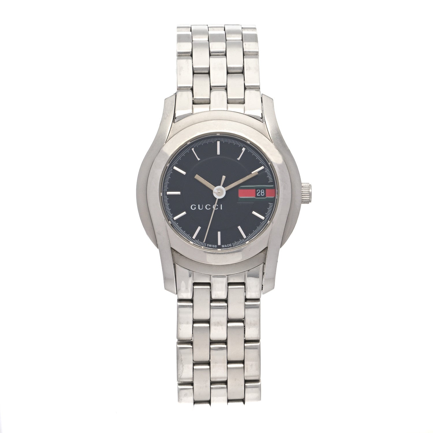 Gucci Stainless Steel 27mm 5500L Quartz Watch Black 1 of 5
